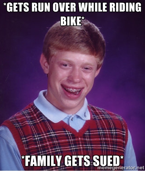 It's almost like a Bad Luck Brian Meme